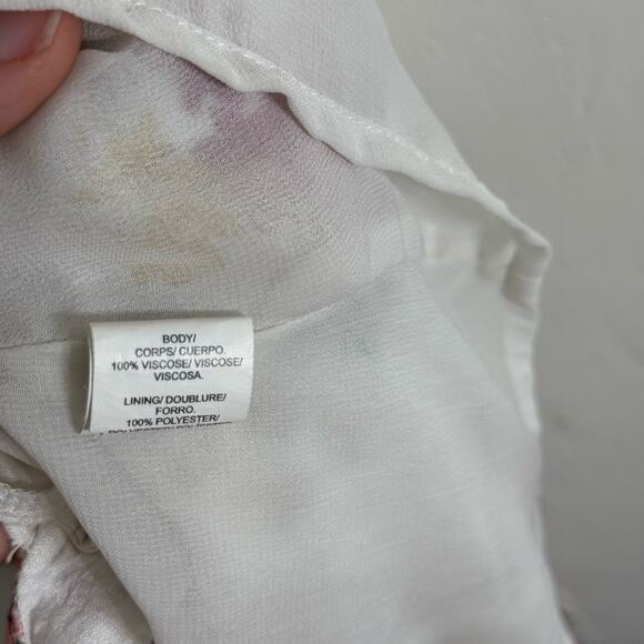 Lucky Brand Felice Floral Print High-Low Midi Dress High Low Size XS - Picture 8 of 10